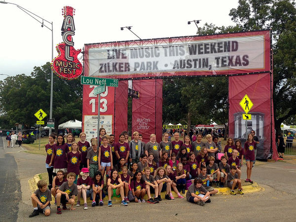 Photo credit: Chan Geltemeyer, Marni Francell and Edward Phillips Barton Hills Choir at the 2013 Austin City Limits Music Festival