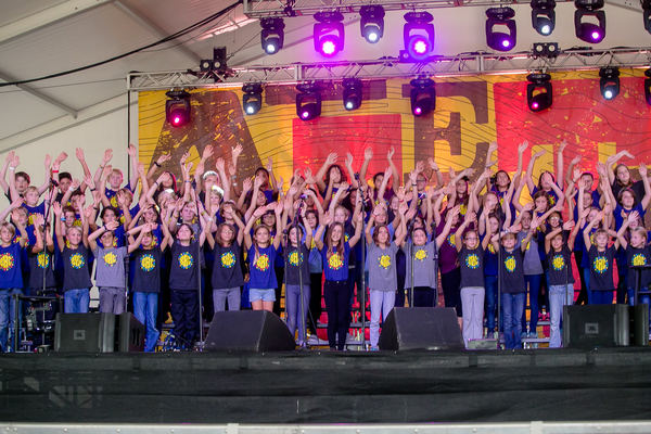 Photo credit: Jennifer Nichols Barton Hills Choir at the 2015 Austin City Limits Music Festival