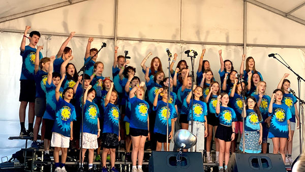 Photo: Jennifer Eshelman Barton Hills Choir performing at the 2023 Austin City Limits Music Festival