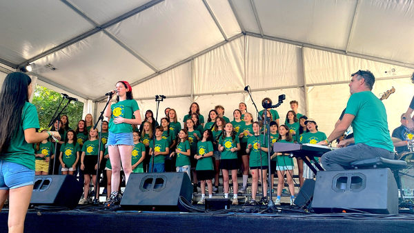 Photo: Jennifer Eshelman Barton Hills Choir performing at the 2024 Austin City Limits Music Festival