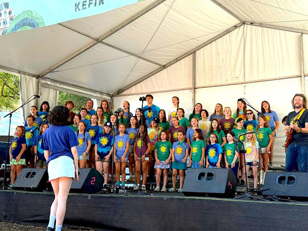 Photo: Jennifer Eshelman Barton Hills Choir performing at the 2025 Austin City Limits Music Festival
